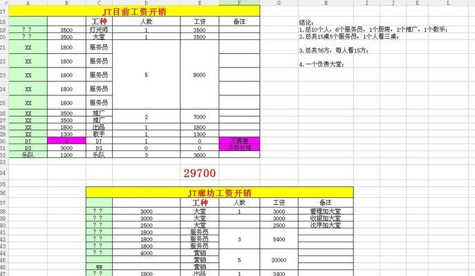 酒吧电脑表格制作教程（利用Excel轻松打造酒吧管理利器）